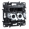 Gniazdo komputerowe podwójne RJ45 czarne Niloe Step 863560