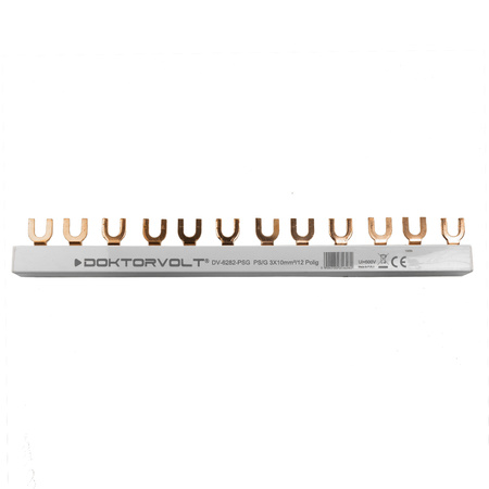 Szyna łączeniowa grzebieniowa PS/G 3-fazowa 12-modułowa 10mm2 63A DV 6282
