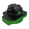 Gniazdo tablicowe 16A 250V IP54 SCHUKO Typ F zielone TP Electric 3101-310-1100