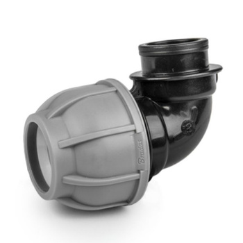 Kolanko do rur PE 20mm 90° z gwintem wewnętrznym 3/4" PN10 DSRA10K20F34