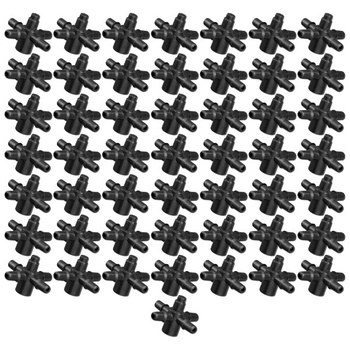 50x Czwórnik do emiterów i kroplowników patykowych 4mm wtyk na wąż 3x5mm DSK-5135L4-50