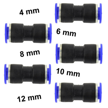 Złączka automatyczna do węża PU/PE prosta fi 10 mm G03013