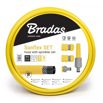 Komplet do zraszania Sunflex 1/2" 20m WMS1/220SET  Bradas 7606