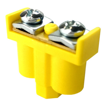 5szt Zacisk podwójny 2x1-4mm2 żółt-ziel 8165 ViPlast 400V 092-07