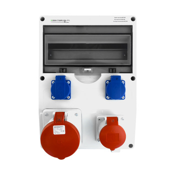 Rozdzielnica budowlana Nieuzbrojona TD 63A erbetka 16A 2x230V gniazda Mennekes Doktorvolt DV-2244-D