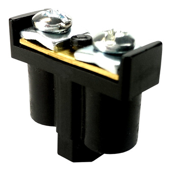 5szt Zacisk podwójny 2x1-4mm2 czarny 8141 ViPlast 400V 092-05