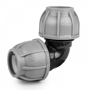 Kolanko do rur PE 20mm 90° PN10 BRADAS DSRA10K2020