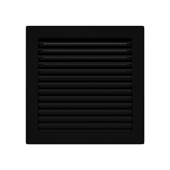 Kratka wentylacyjna skośna z siatką 14x14 czarna/grafit AirRoxy 02-339