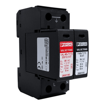 Ogranicznik przepięć Odgromnik Typ T1+T2 12,5kA 1,2kV 240V VAL-MS-T1/T2 335/12.5 ST Phoenix Contact 2800187