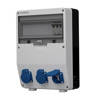 Rozdzielnica budowlana TD-S 3x230V gniazda Mennekes Doktorvolt DV-9924-F
