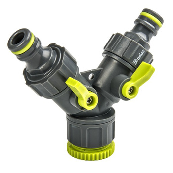 Trójnik 3/4" - 1/2" z 2 zaworami LIME LINE BRADAS LE-02221K