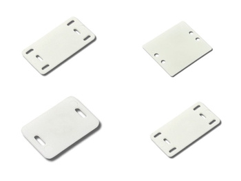Tabliczki opisowe do kabli 26x16 mm max opaska 4,8 mm 100 sztuk BMTO2616