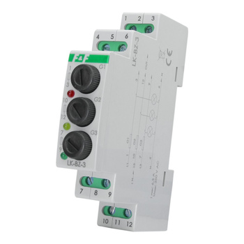 Trójfazowa lampka kontrolna z zabezpieczeniem LK-BZ-3 K 3x230 V+N 3-kolorowa F&F LK-BZ-3K