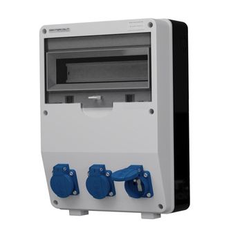 Rozdzielnica budowlana TD 3x230V gniazda Mennekes Doktorvolt DV-9917-F