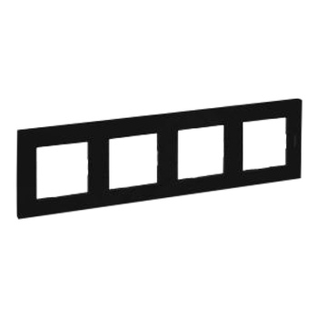 Ramka poczwórna czarna Niloe Step 863594