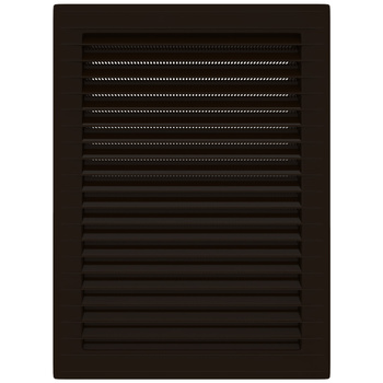 Kratka wentylacyjna skośna z siatką 21x14 brąz AirRoxy 02-341