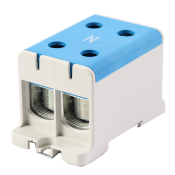 Złączka szynowa uniwersalna ETB 150/1x2 Al/Cu elektryczna śrubowa 4 otwory do kabli Elektro Becov UK2150.12