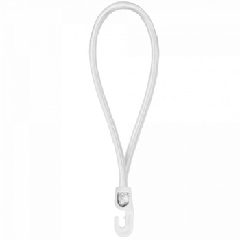 Guma elastyczna z hakiem PVC 0,4x25cm biała Bradas BCH3-0425WH-E