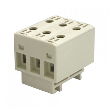 Złączka szynowa uniwersalna ETB 16/1x3 (L1,L2,L3) Al/Cu elektryczna śrubowa 6 otworów do kabli Elektro Becov UK3316.21