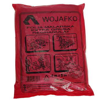 Folia malarska ochronna 4x5m regranulat Wojafko różne grubości DV-102