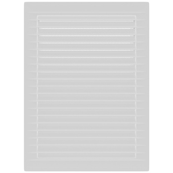 Kratka wentylacyjna skośna z siatką 21x14 biała AirRoxy 02-340