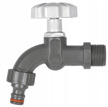 Kran ogrodowy z tworzywa sztucznego 3/4" z nyplem do szybkozłącza Bradas WL-K134