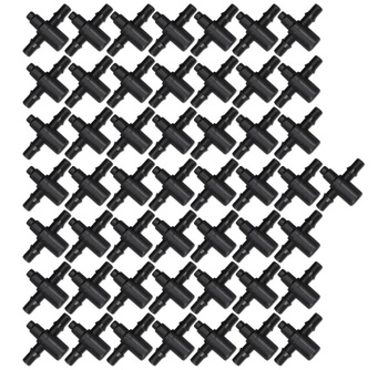 50x Dwójnik do emiterów i kroplowników patykowych 5mm wtyk na wąż 3x5mm DSK-5133L5-50