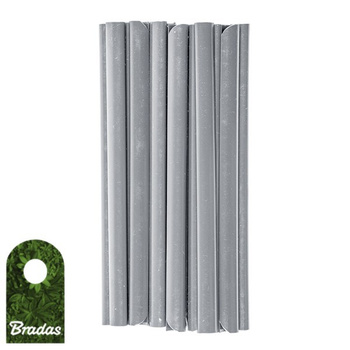 Klipsy do taśm ogrodzeniowych 20 szt Zaczep montażowy Szary Bradas TOBK1920LGY