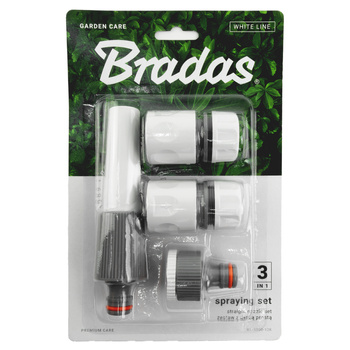 Zestaw 4-elementowy na wąż 1/2" - blister WHITE LINE BRADAS WL-5500-12K