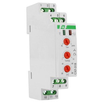 Czujnik zaniku fazy przekaźnik 3x400V 2x8A 40-80V F&F CKF-318