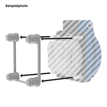 Ramka mocująca dla gniazd tablicowych 230V Doktorvolt 38x38mm DV-1370-230-RPP