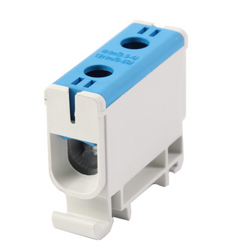 Złączka szynowa uniwersalna ETB 50/1 Al/Cu elektryczna śrubowa 2 otwory do kabli Elektro Becov UK1050.12