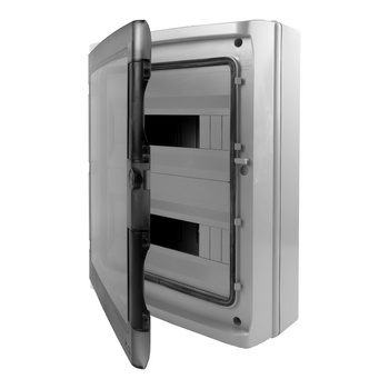 Rozdzielnica natynkowa HIGHT IP65 24 (12+12) modułowa transparentne drzwi M-L 2x12 940.24.1