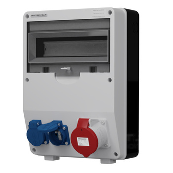 Rozdzielnica budowlana TD 32A 2x 230V gniazda Mennekes Doktorvolt DV-6909-F