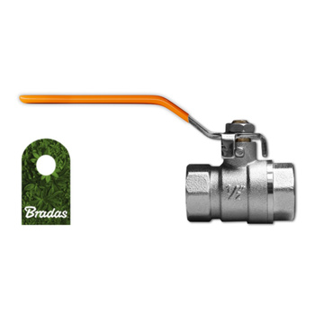 Zawór kulowy 1/2" Mosiądz niklowany BRADAS GKZ011212