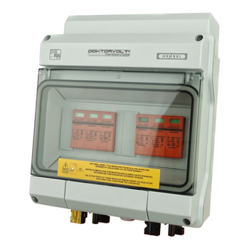 Rozdzielnica fotowoltaiczna solarna PV DC 1000V T1 T2 40kA 2-stringowa MC4 IP65 Doktorvolt DV-4593-FOT