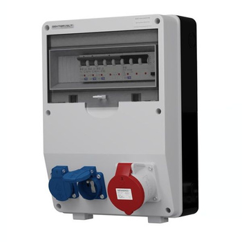 Rozdzielnica budowlana TD-S/FI 32A 2x230V gniazda Mennekes Doktorvolt DV-6930-F