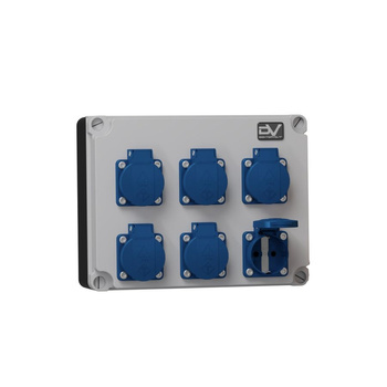 Rozdzielnica budowlana FRED 6x230V Schuko Mennekes Doktorvolt® DV-2978-D