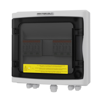 Rozdzielnica PV Fotowoltaiczna Solarna 2‑Stringowa DC 1000V T1 T2 PG Doktorvolt DV-4470-FOT