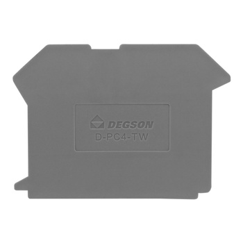 Płytka końcowa do złączki szynowej 4mm2 PC4-TW DGN D-PC4-TW-01P-11-00AH