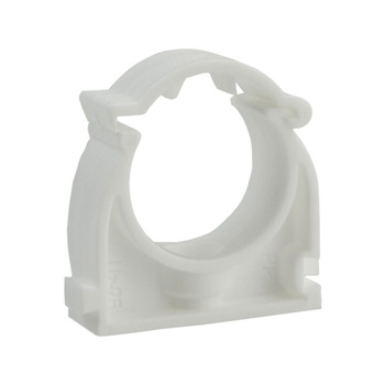 Uchwyt do rur RL, RLm, RS PVC ⌀16 zamknięty do rur gładkich biały Marmat UZ-16