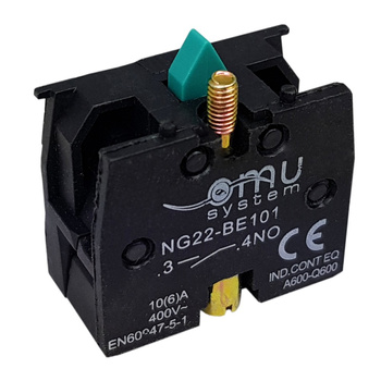 Styk pomocniczy zwierny 1 NO zielony 6A XBS NG22-BE101