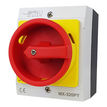 Rozłącznik trójfazowy łącznik krzywkowy 3x20A 4kW w obudowie IP65 MX-320PY XBS XBS MX 320PY