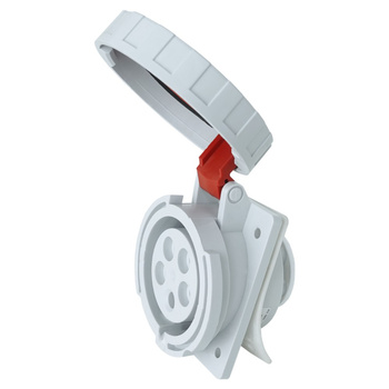 Gniazdo tablicowe skośne CEE 16A/5P 400V IP67 IEG 1653