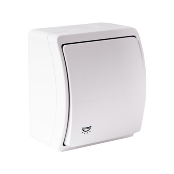 Włącznik wyłącznik światła łącznik pojedynczy IP44 biały 156-01-DRV