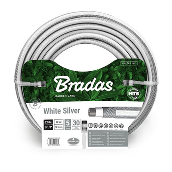 Wąż ogrodowy 1/2" 20m NTS WHITE SILVER BRADAS WWS1/220