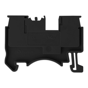 Złączka szynowa przelotowa zaciskowa czarna 2,5mm2 1P UL DS2.5-01P-13-00A(H)