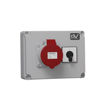 Rozdzielnica budowlana z łącznikiem krzywkowym WDD 1x32A Mennekes Doktorvolt DV-2992-D