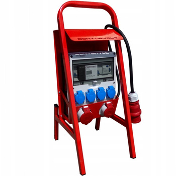 Rozdzielnica budowlana na stojaku z kablem TD-S/FI 32A 16A 4x230V SET Doktorvolt DV-6238-F