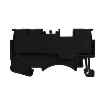 Złączka szynowa 1,5mm2 1P 3-przewodowa zacisk push-in czarna DS1.5-TW-01P-13-00A(